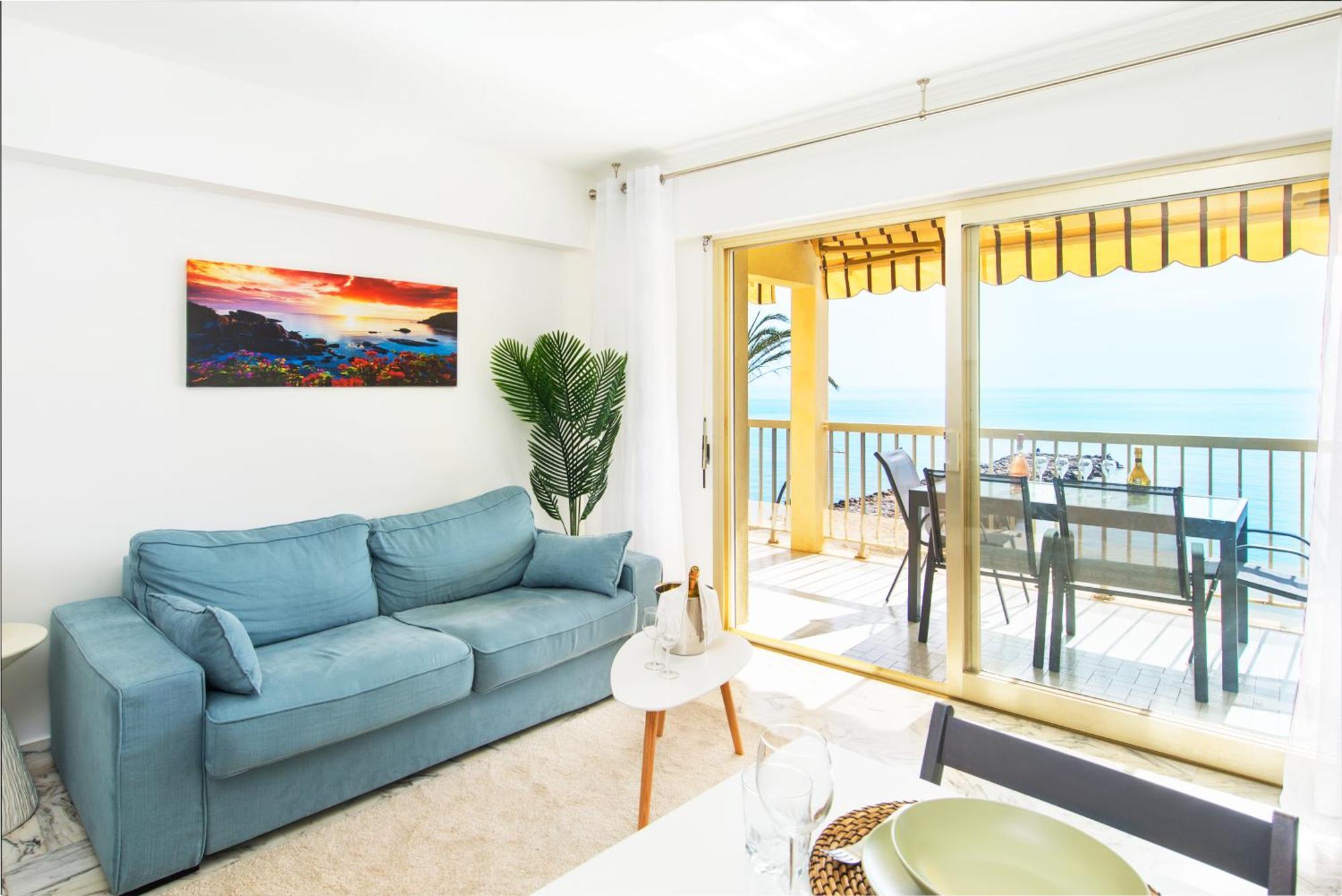 Roquebrune Plage - Terrace Splendid Sea View - BW Bagian luar foto