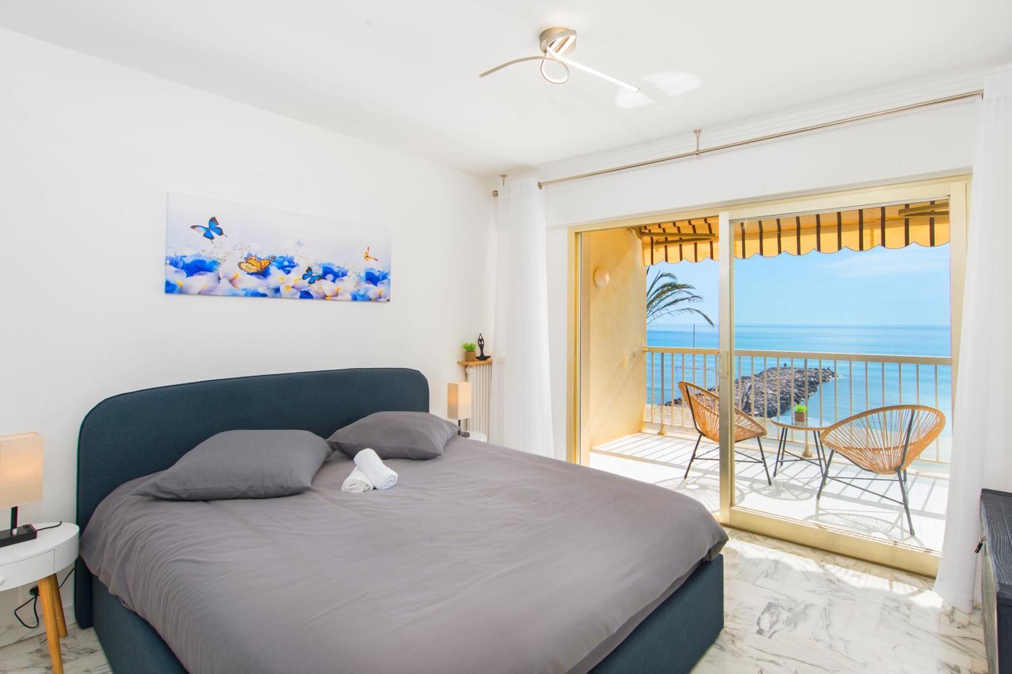 Roquebrune Plage - Terrace Splendid Sea View - BW Bagian luar foto