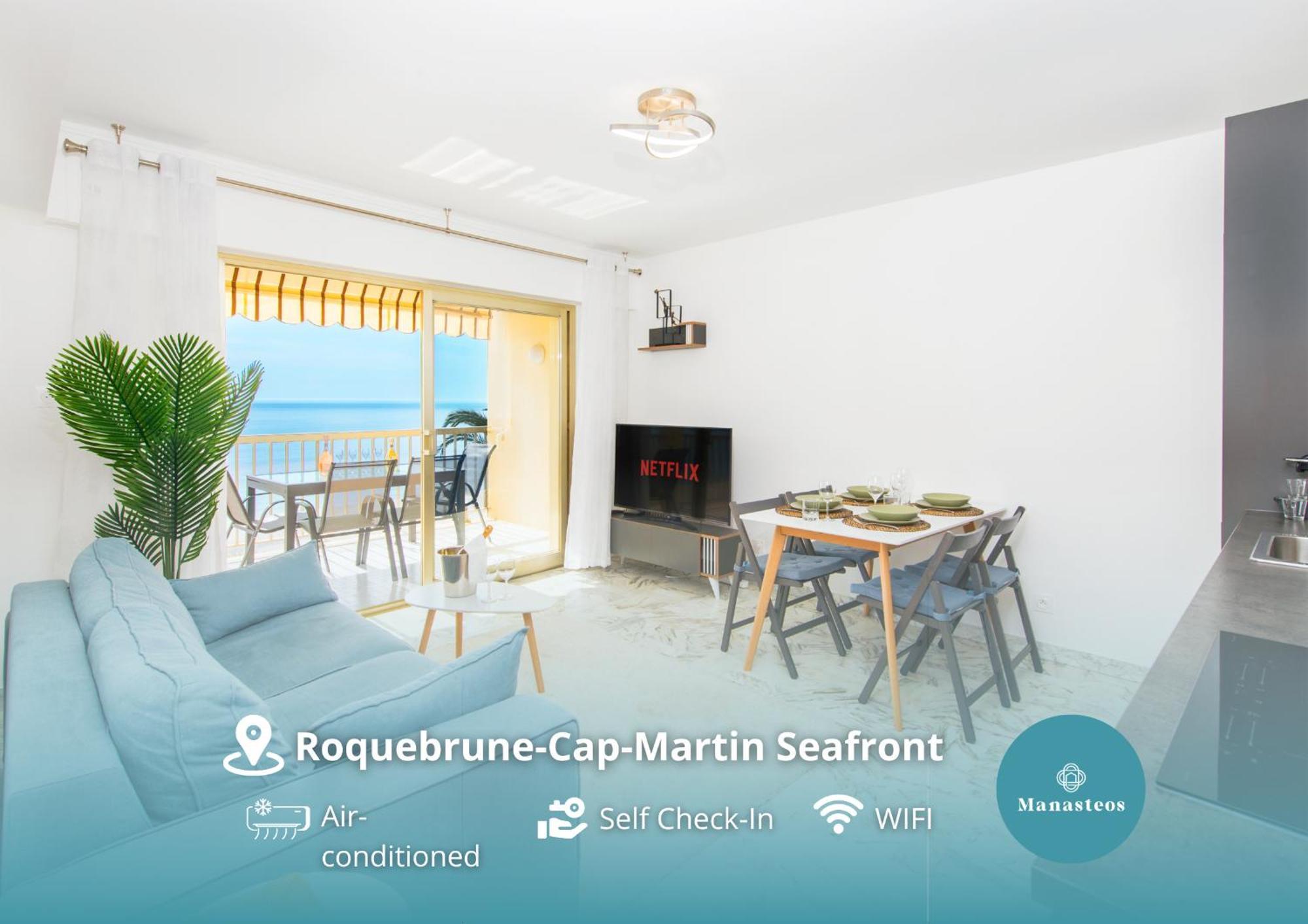 Roquebrune Plage - Terrace Splendid Sea View - BW Bagian luar foto